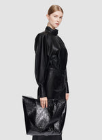 PATENT SLOUCH SHOULDER BAG