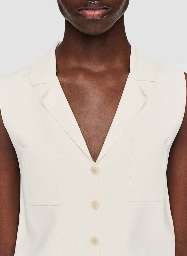 VEST MILANO TOP IVORY