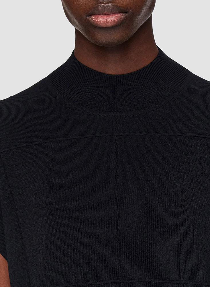 TANK GRID VISCOSE BLACK