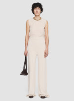 PANTS GRID VISCOSE OAT