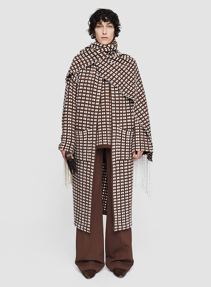 COAT WAFFLE IVORY/ARABICA