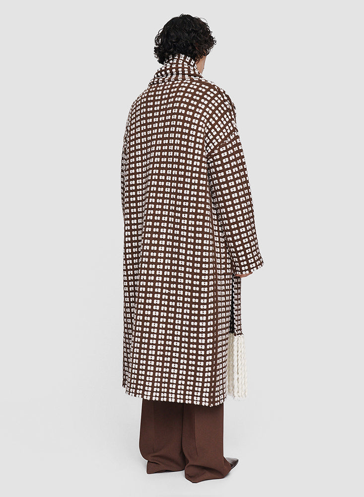 COAT WAFFLE IVORY/ARABICA