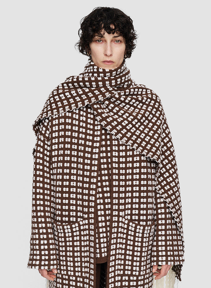 COAT WAFFLE IVORY/ARABICA