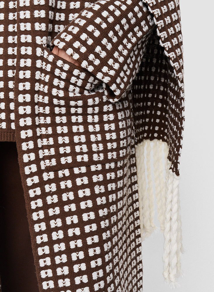 COAT WAFFLE IVORY/ARABICA