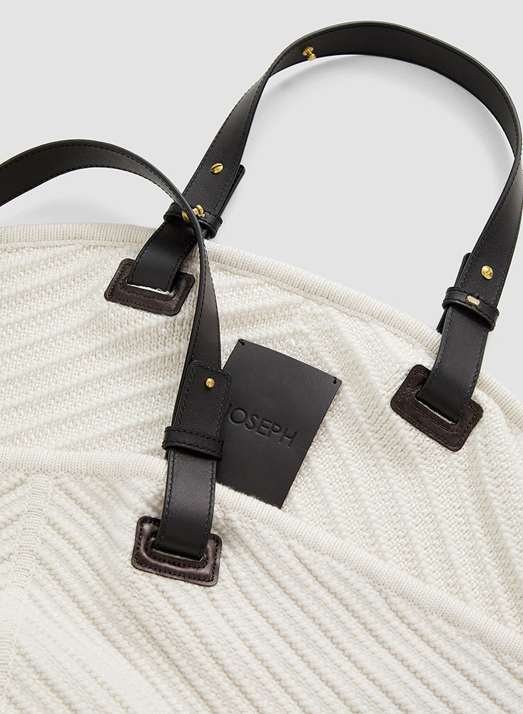 CABAS DIAGONAL BAG IVORY