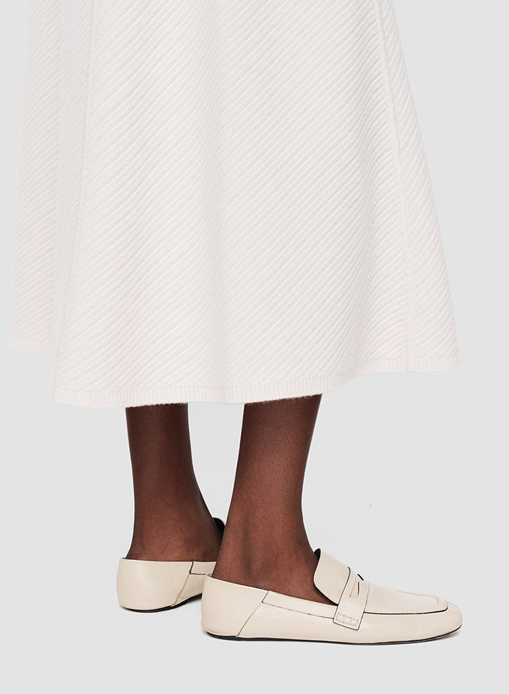 SKIRT MIDI DIAGONAL IVORY
