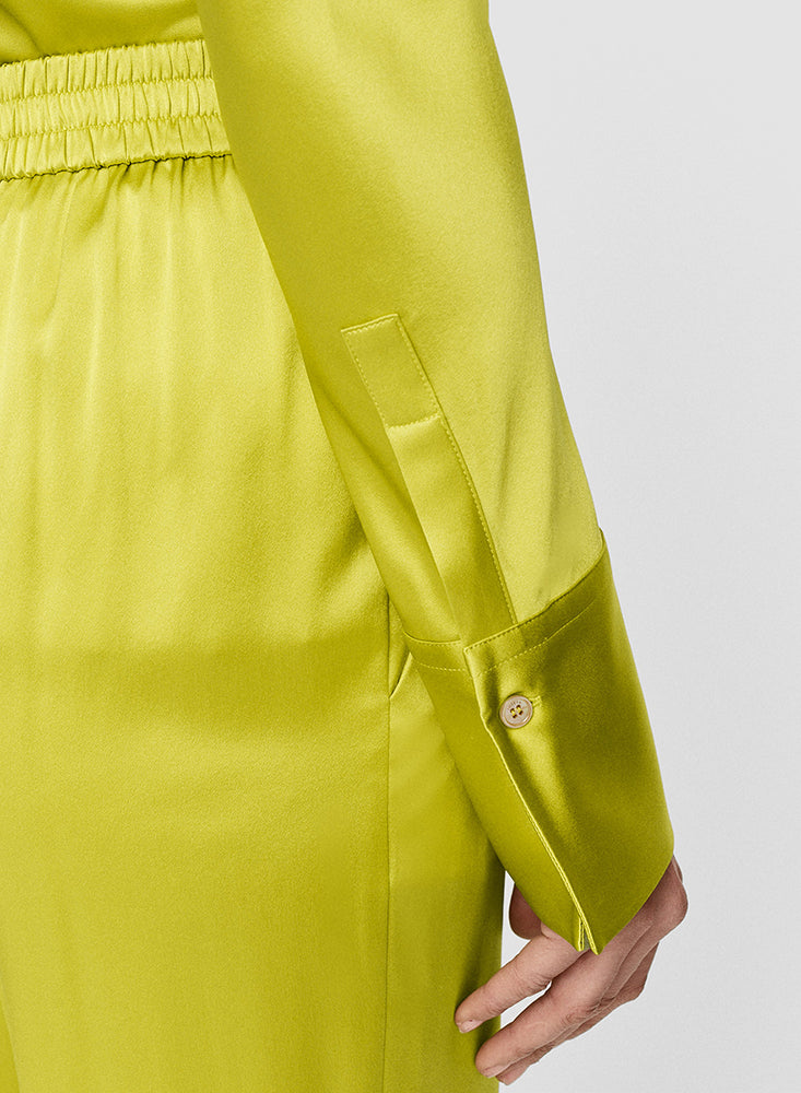 TOVA SATIN PANTS GINGKO