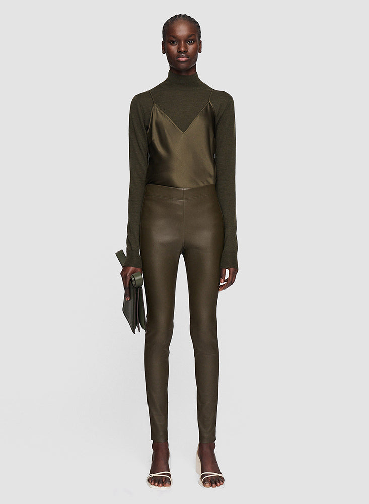 LEGGING LEATHER MERLOT