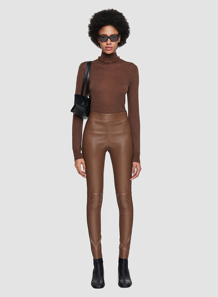LEGGING LEATHER MERLOT