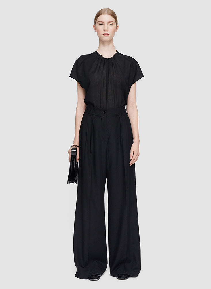 FOREST VOILE PANTS BLACK