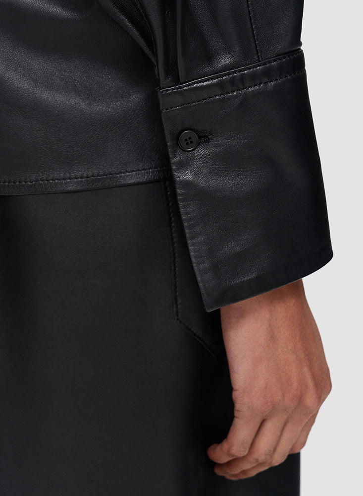 MONDOR LEATHER JKT BLACK