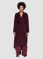 ARLINE CASHMERE COAT MERLOT