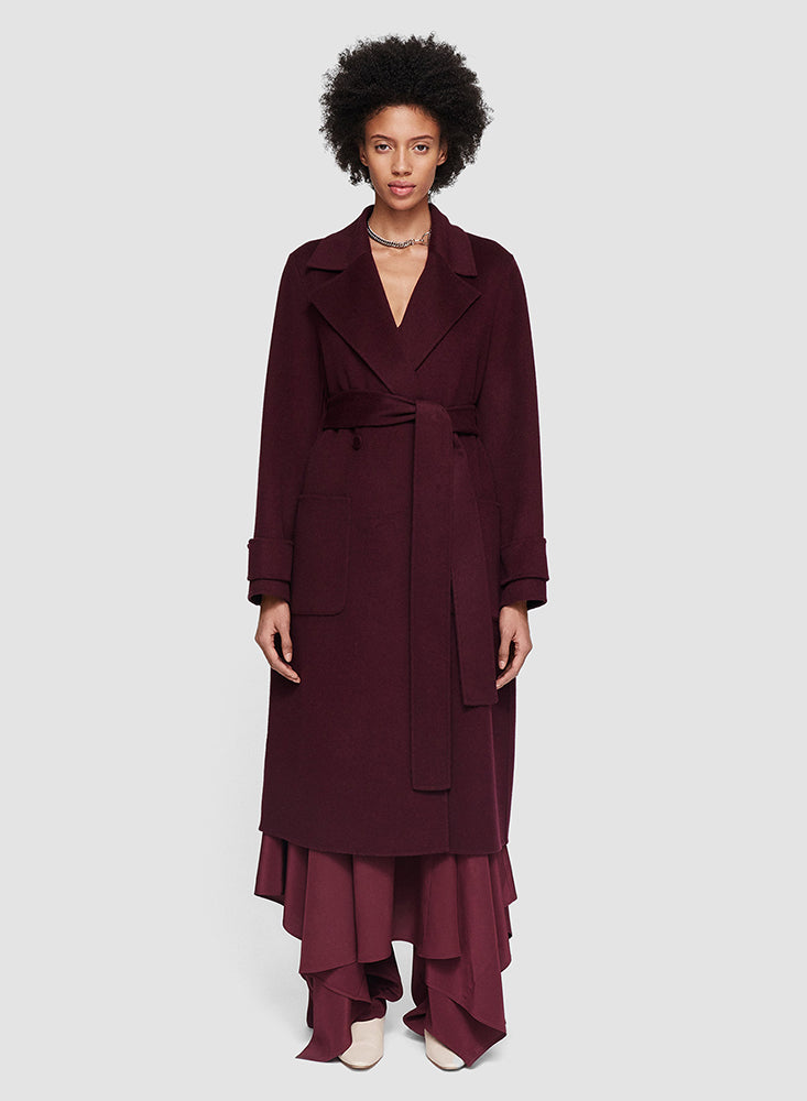 ARLINE CASHMERE COAT MERLOT