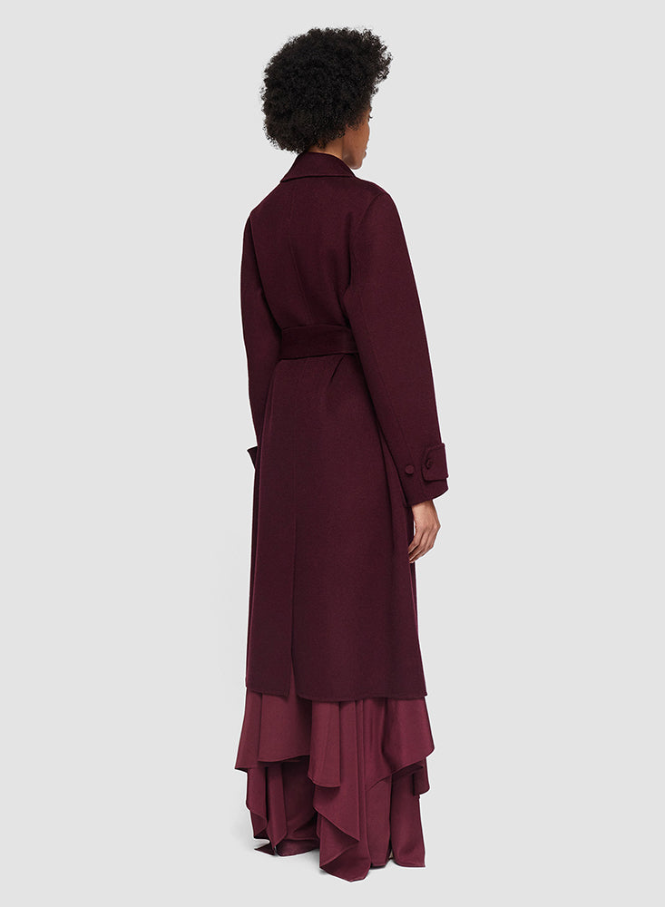 ARLINE CASHMERE COAT MERLOT