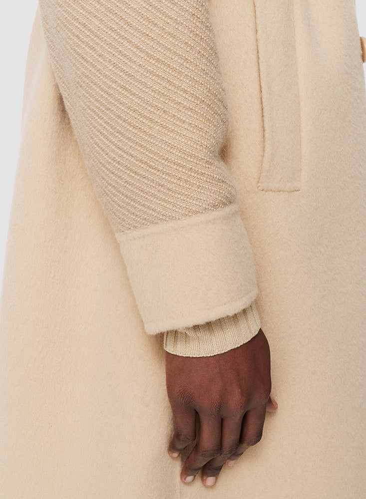THOMAS YAK COAT CHAMPAGNE