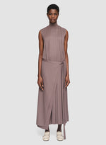 FOLIE PLISSE DRESS CAROB