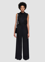 MERICOURT PLISSE PANTS BLACK
