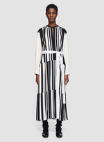 VAUX DRESS IVORY/BLACK