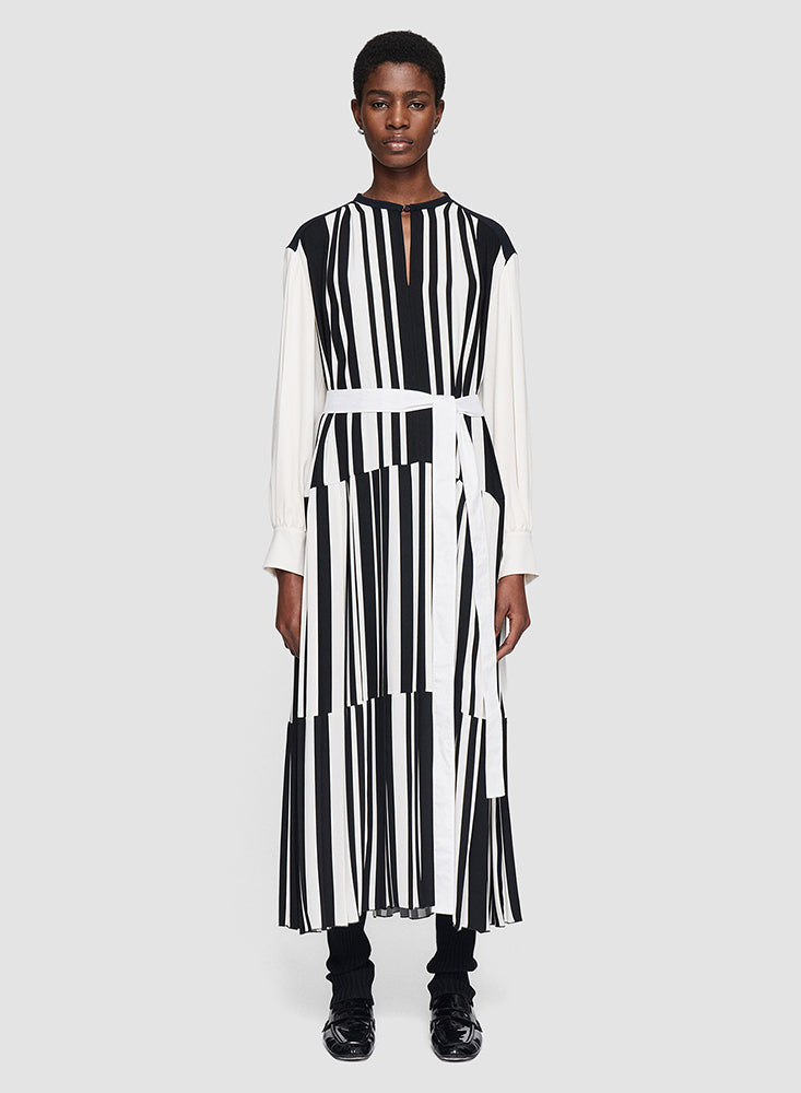 VAUX DRESS IVORY/BLACK