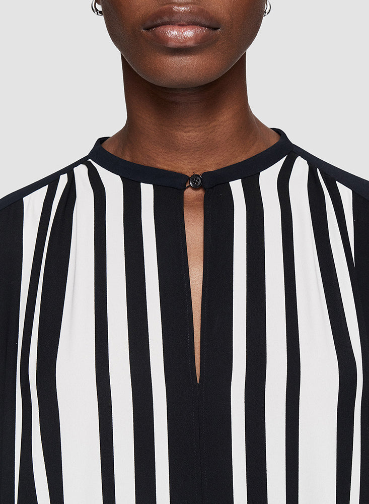 VAUX DRESS IVORY/BLACK