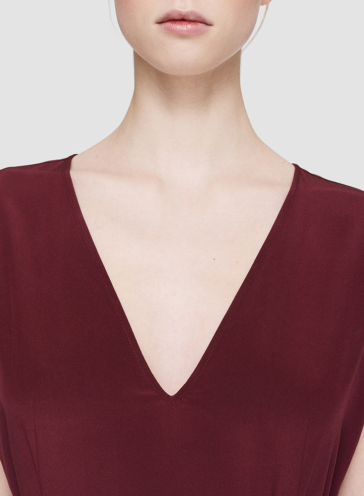 GOODMAN DRESS MERLOT