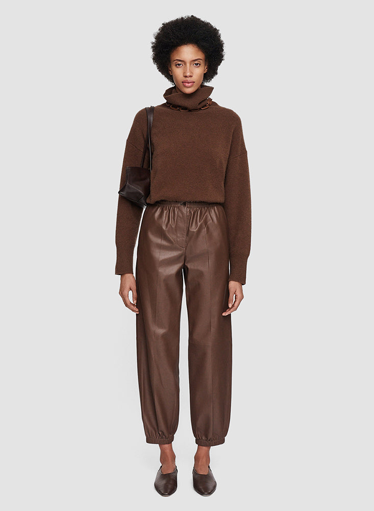 TAIO LEATHER PANTS BLACK