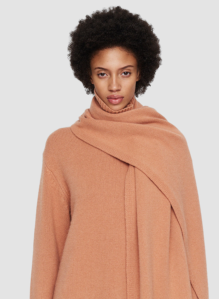 SCARF LUXE CASHMERE CORAL