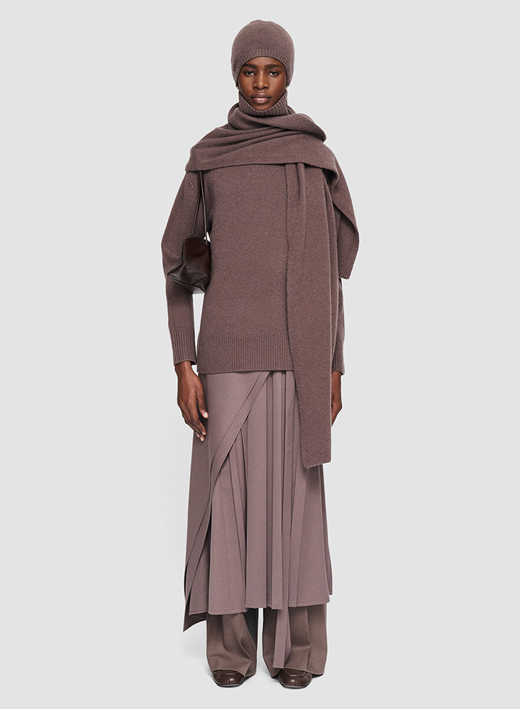 SCARF LUXE CASHMERE CAROB