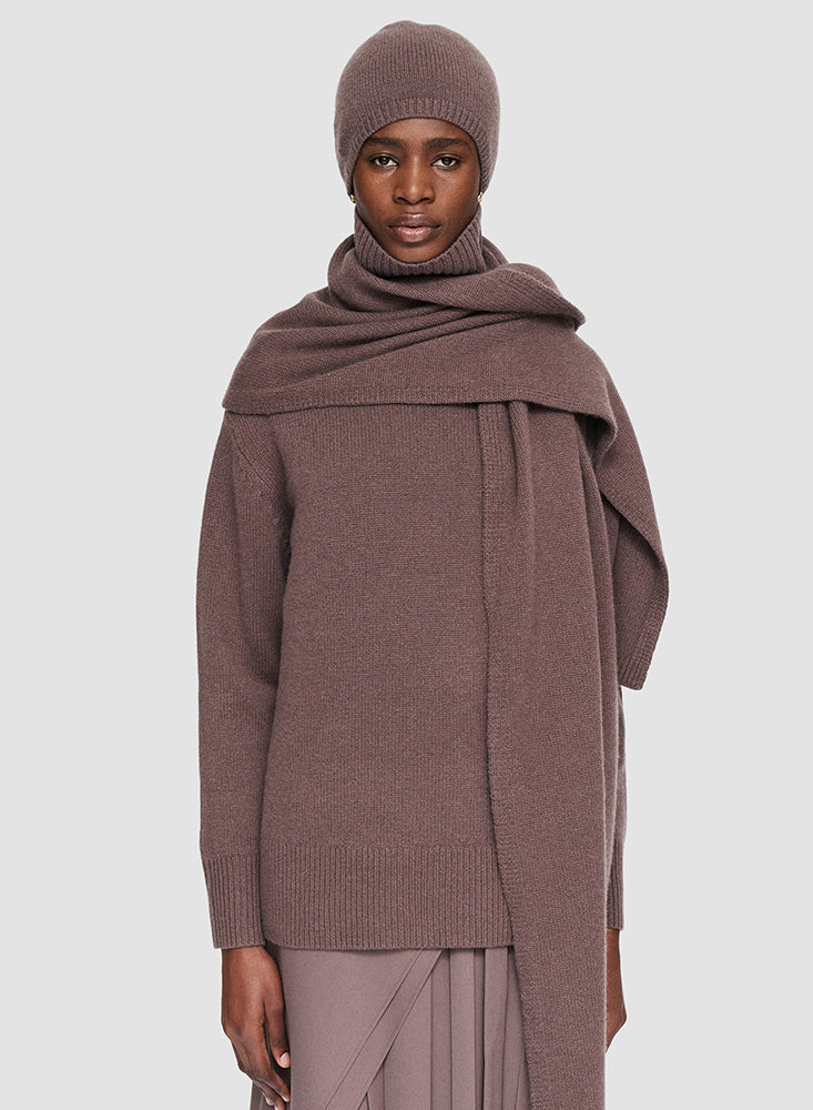 SCARF LUXE CASHMERE CAROB