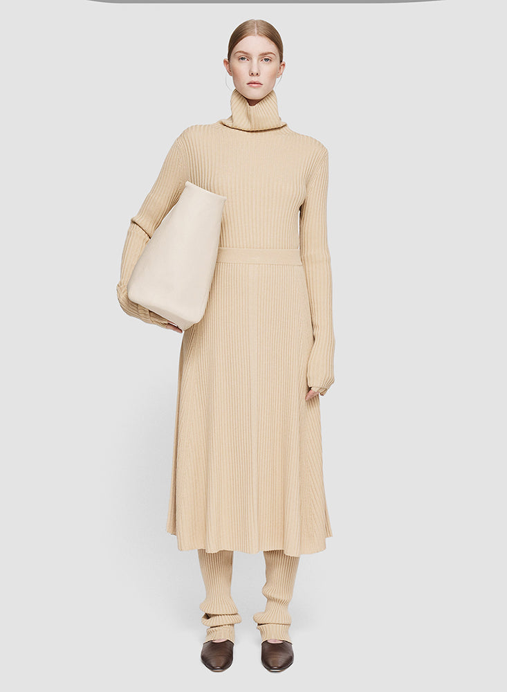 SKIRT SILK BLEND CHAMPAGNE