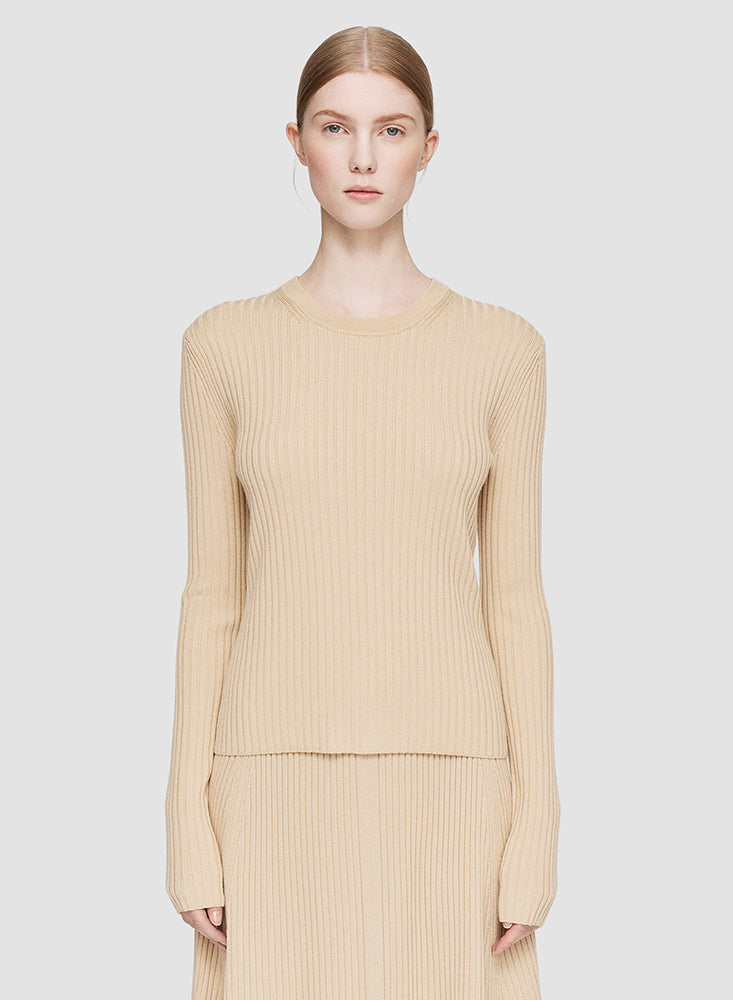 RD NK LS SILK TOP CHAMPAGNE
