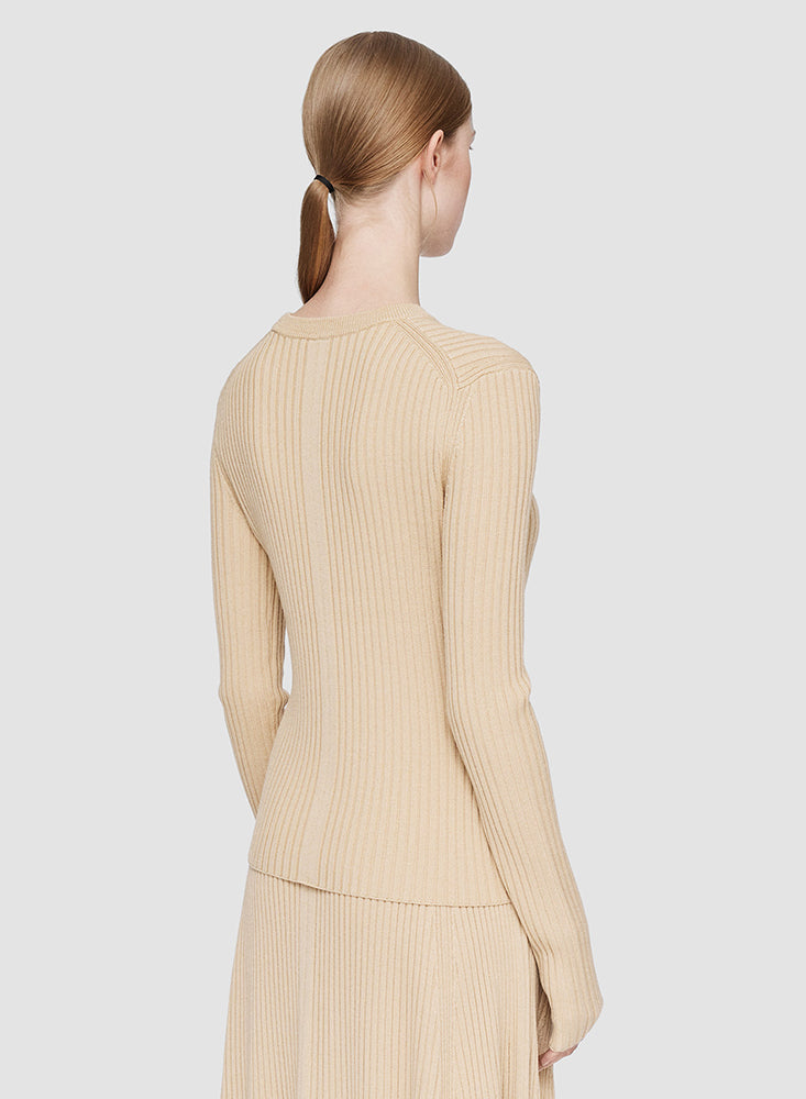 RD NK LS SILK TOP CHAMPAGNE