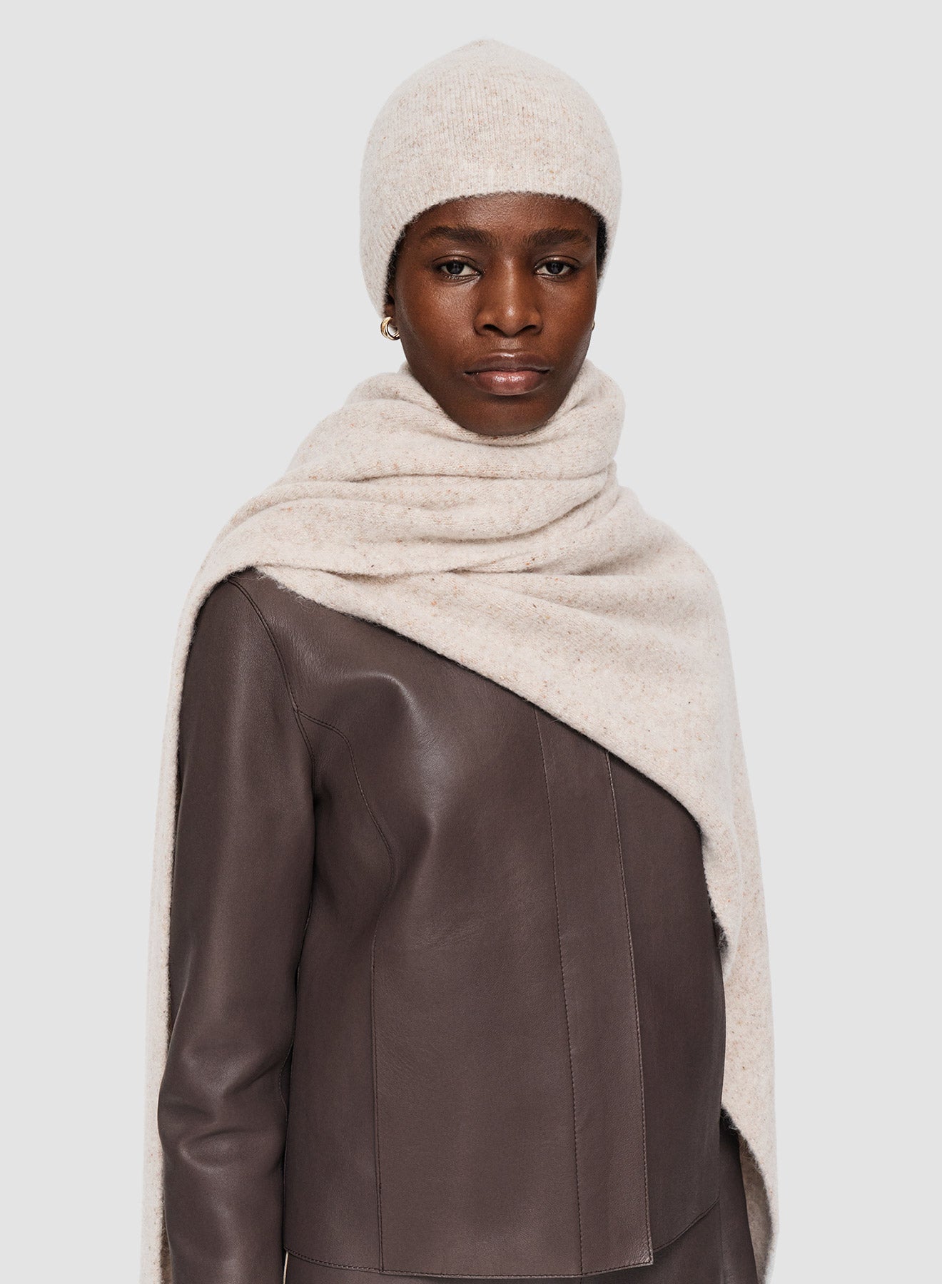 SCARF ALP CHAMPAGNE MELANGE