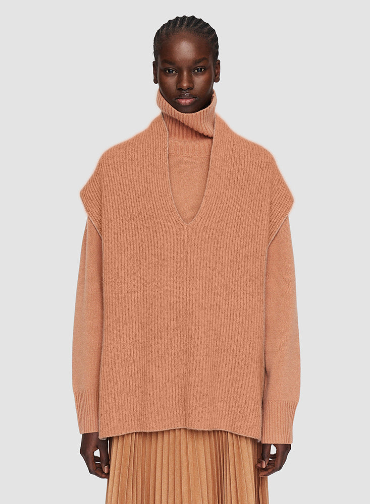 VEST LUXE CMERE TOP CORAL