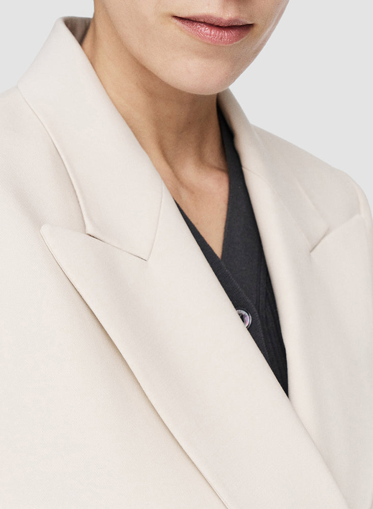 JADEN STR WOOL JACKET OAT
