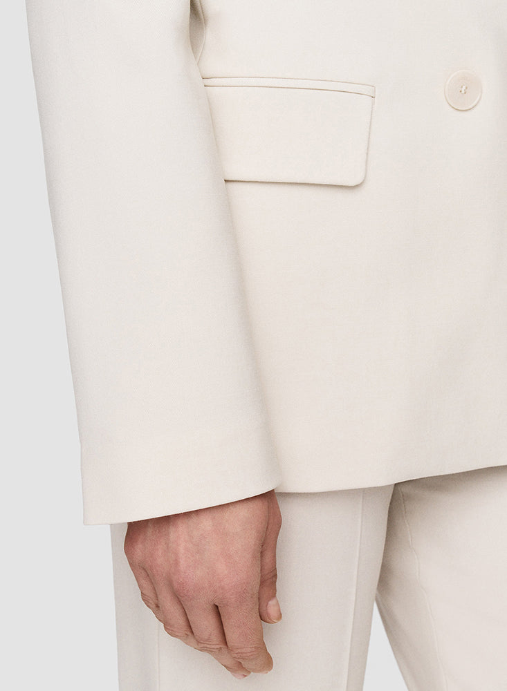 JADEN STR WOOL JACKET OAT
