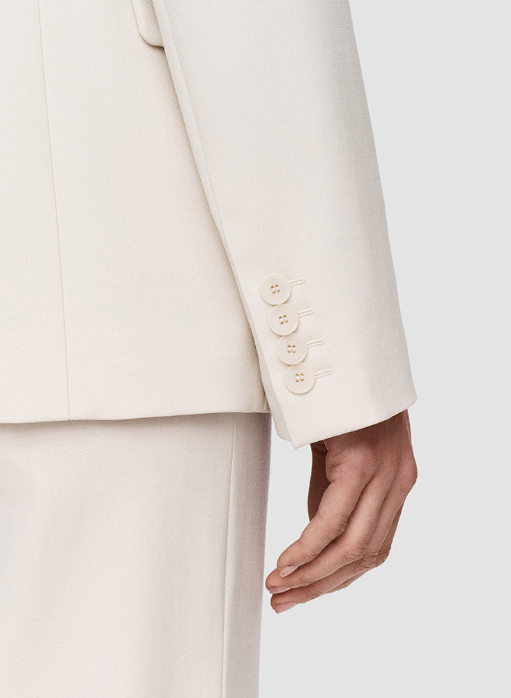 JADEN STR WOOL JACKET OAT